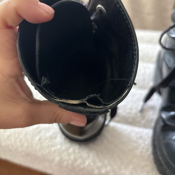 Marc Jacobs Black Leather Combat Boots | Sz 36 | Fair Condition (See photos) - Picture 3 of 8